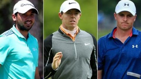 Jason Day, Rory McIlroy, Jordan Spieth and Chris Wood