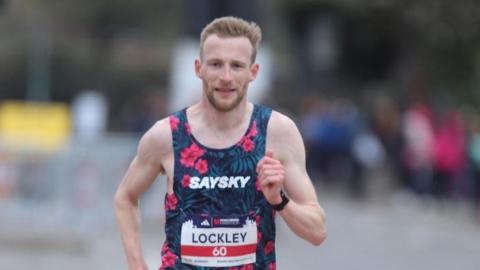 Ollie Lockley at the Manchester Marathon