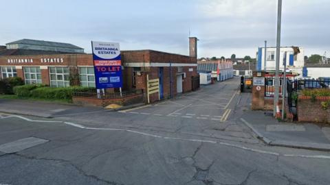 General view of an entrance to Britannia Estate