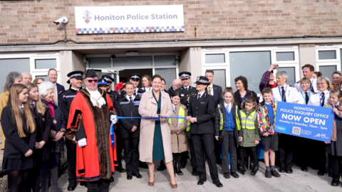 Police and Crime Commissioner for Devon and Cornwall and the Isles of Scilly, Alison Hernandez, at the ribbon cutting event
