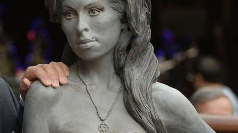 Mitch Winehouse attends the unveiling of the statue of the late Amy Winehouse