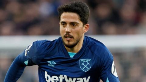 Pablo Fornals in action for West Ham