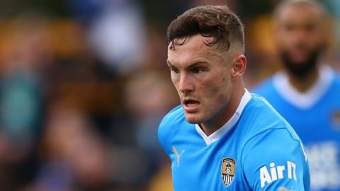 Macaulay Langstaff in action for Notts County against Sutton United