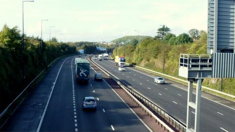 The M4 at Magor