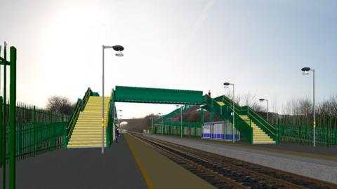 Artist impression of the new station
