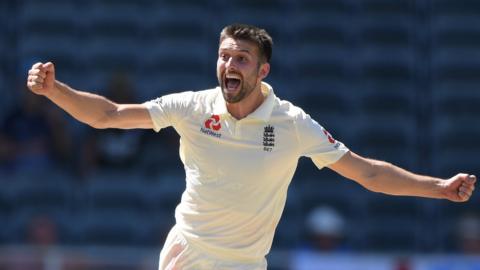 Mark Wood celebrates