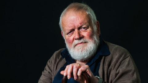 : Michael Longley attends a photocall during the Edinburgh International Book Festival on August 20, 2017 in Edinburgh, Scotland