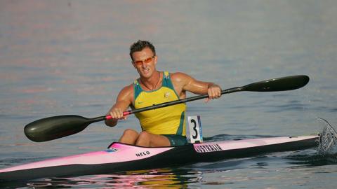 Nathan Bagley pictured at the Olympics in Athens