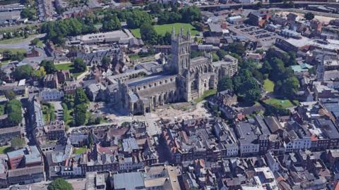 Areial view of Gloucester
