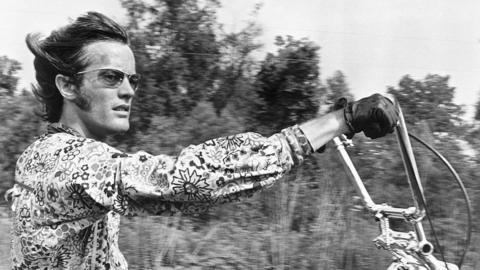 American actor Peter Fonda as Wyatt in the film 'Easy Rider' 1969