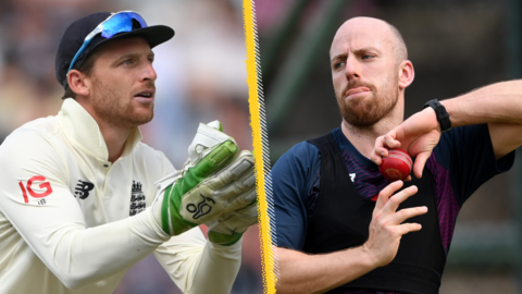 Jos Buttler and Jack Leach