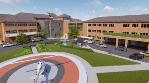 New acute assessment hub in Musgrove Park Hospital - artists impression