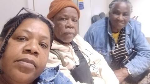 Yolanda, her dad and another passenger