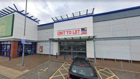 The empty unit at Hartlepool's High Point Retail Park