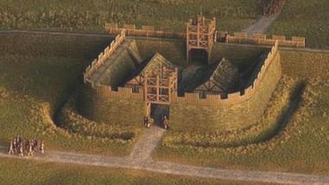 Artist's impression of Watling Lodge fortlet