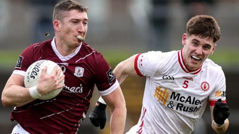 Johnny Heaney's man-of-the-match display helped Galway overcome Tyrone in Omagh