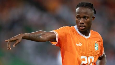 Ivory Coast and Fiorentina forward Christian Kouame