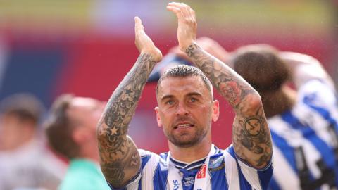 Jack Hunt helped Sheffield Wednesday to promotion in his final game of his second spell with the club when they beat Barnsley in Monday's League One play-off final