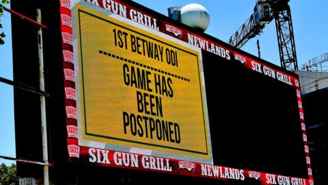 TV screen at Newlands