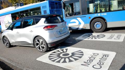 Cars enter "Madrid Central", 30 November 2018