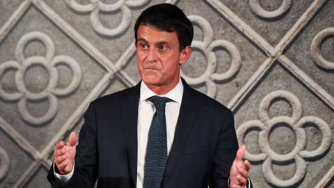 Manuel Valls announces his bid to be mayor of Barcelona at the Centre De cultura Contemporanea de Barcelona on 25 September 2018 in Barcelona, Spain.