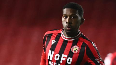 Daniel Kanu in action for Walsall