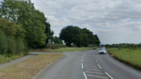 A country road T junction
