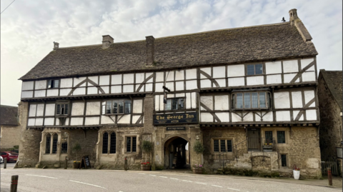 The exterior of the George Inn in Norton St Philip