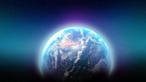 An image of planet earth from space.