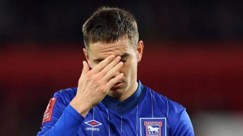 Conor Townsend looking despondent. 