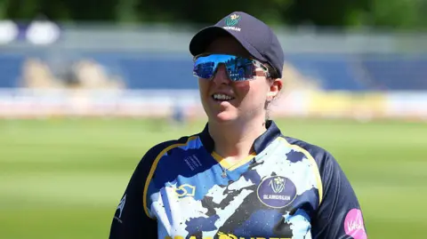  Glamorgan captain Lauren Parfitt smiles during the Vitality Blast