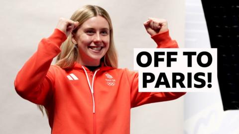 Emma Finucane celebrates selection for Paris 2024