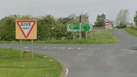 The A59 junction where the crash took place