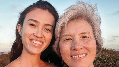 Noa and Liora Argamani pictured together before Noa's capture by Hamas