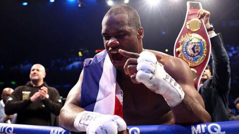 Daniel Dubois celebrates