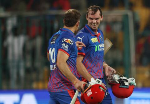 David Miller walks off with Tristan Stubbs