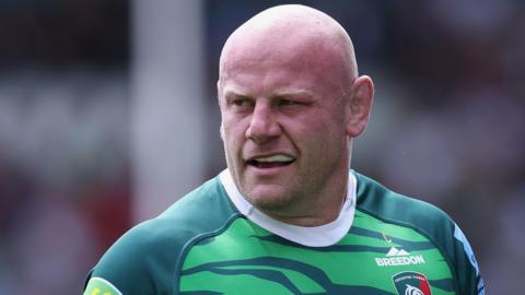 Dan Cole in action for Leicester Tigers