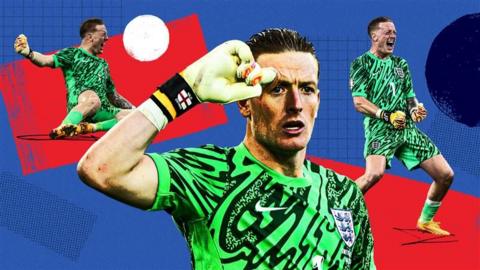 England goalkeeper Jordan Pickford