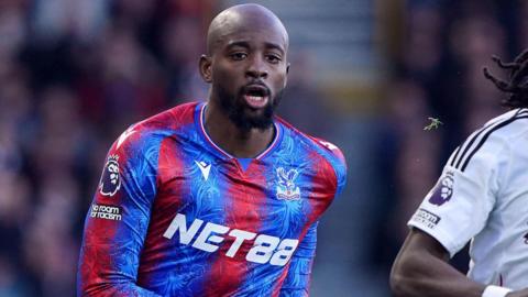 Jean-Philippe Mateta playing for Crystal Palace against Fulham