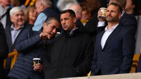 Chelsea co-owner Behdad Eghbali, Laurence Stewart and Paul Winstanley 