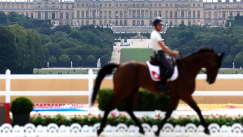 A rider at the Olympics