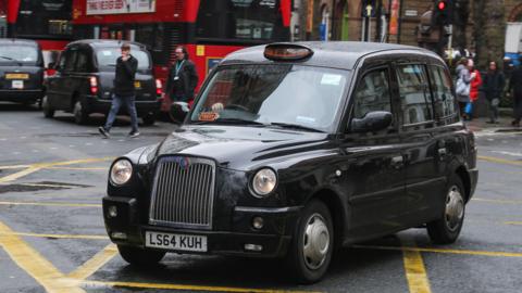 A black cab in central London 