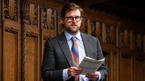 Handout photo issued by the House of Commons of Freddie van Mierlo speaking during Prime Minister's Questions in the House of Commons, London.