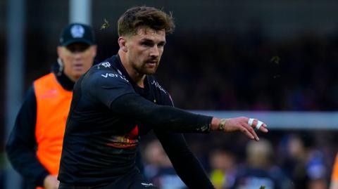 Henry Slade playing for Exeter