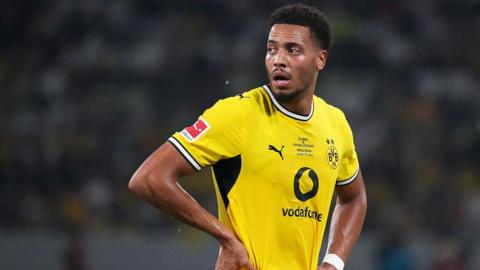 Felix Nmecha of Borussia Dortmund looks on during the pre-season friendly match between FC Tokyo and Borussia Dortmund