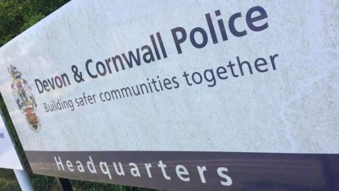 Devon and Cornwall Police HQ sign