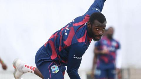 Anderson Phillip training with the West Indies squad 