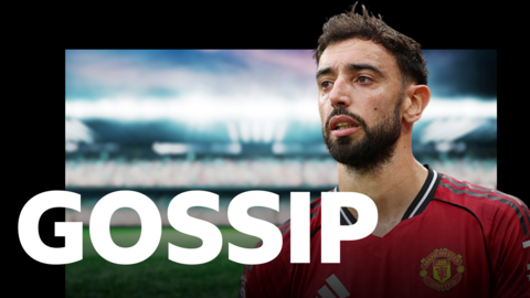 Bruno Fernandes on a BBC Sport gossip template
