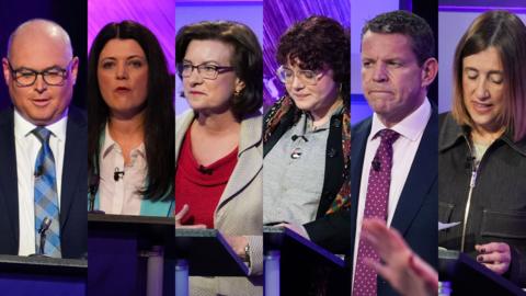 Cynrychiolwyr y pleidiau - Y Ceidwadwyr - Paul Davies Reform UK - Helen Jenner Llafur - Eluned Morgan Y Blaid Werdd - Tessa Marshall Plaid Cymru - Rhun ap Iorwerth Y Democratiaid Rhyddfrydol - Jane Dodds