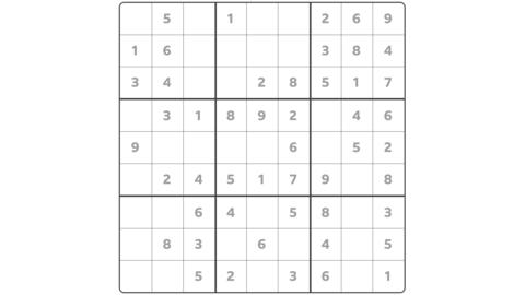 A sudoku puzzle